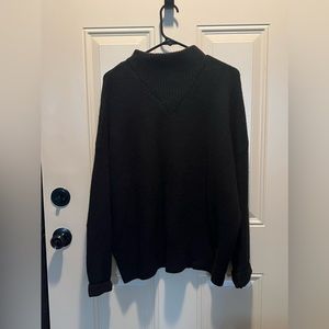 Madewell black wool sweater, lightly worn.